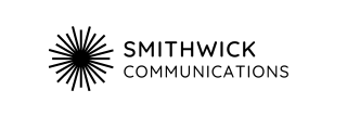 Smithwick Communications logo with text and a sun